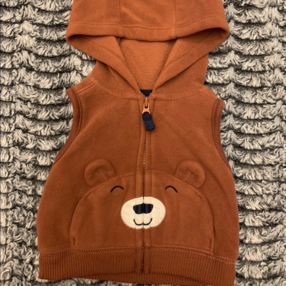 Newborn Hooded Bear Vest